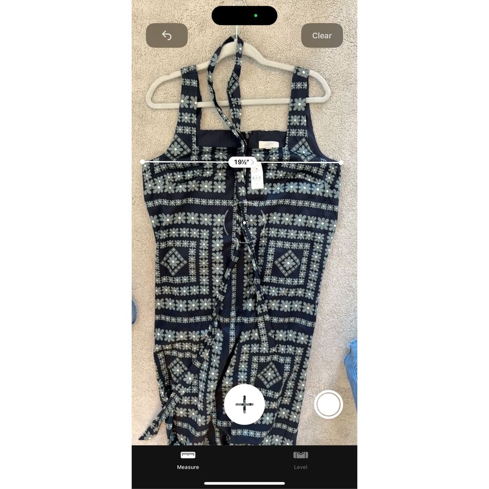 NWT Loft midi tie waist dress, Sz 14, $98 G30 - Picture 8 of 8